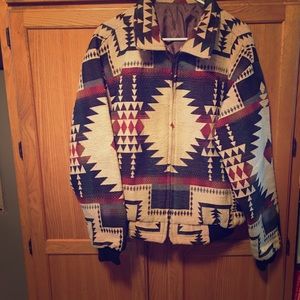 Men’s  vintage Aztec print jacket